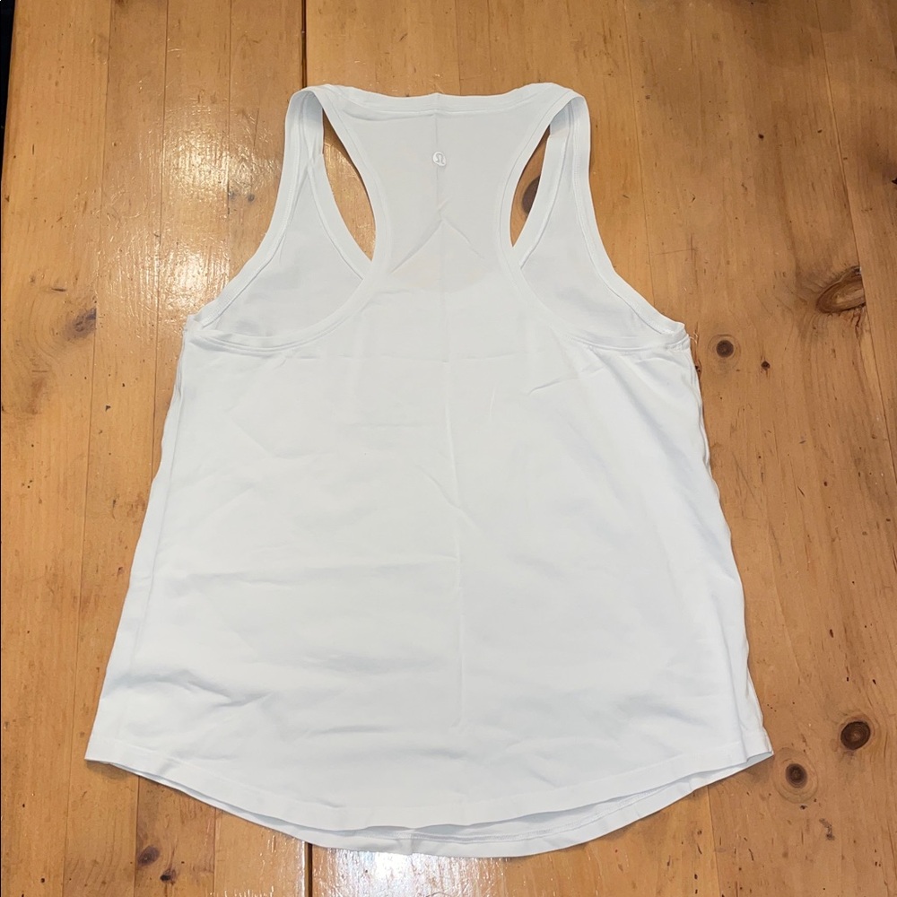Lululemon- Sz L (CHK MEASUREMENTS)- White- Love Tank Racerback. - Picture 4 of 10